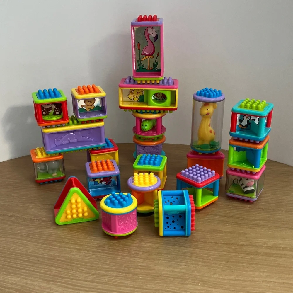 Vintage Fisher-Price Bristle Blocks